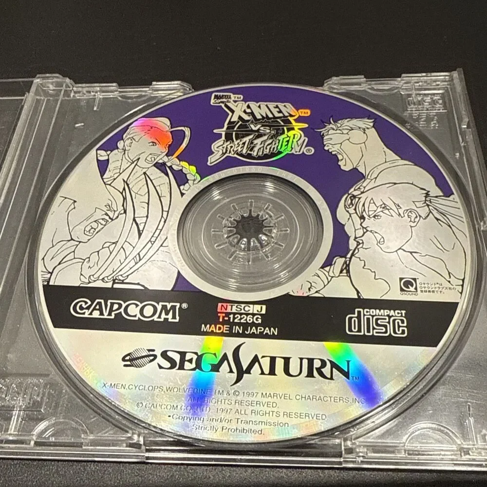 X-MEN VS STREET FIGHTER 8MB RAM CART PACK Japan Sega Saturn Boxed Import